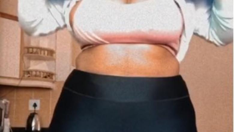 Lady motivates social media users as she shows off her body transformation