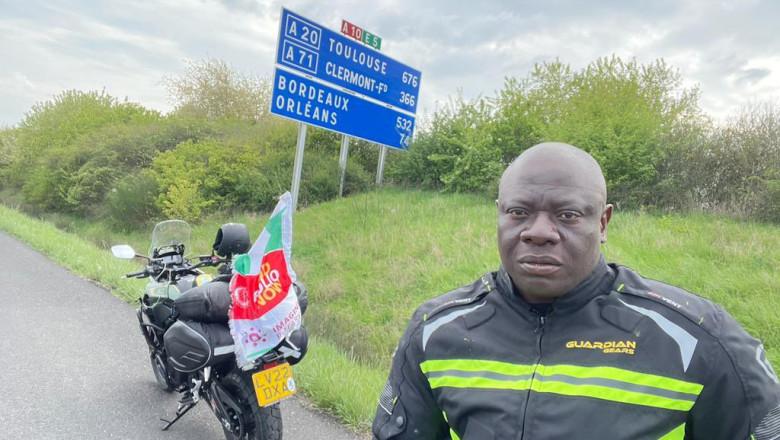 Nigerian man continues bike ride through Burkina Faso after being denied entry into Cote D’Ivoire