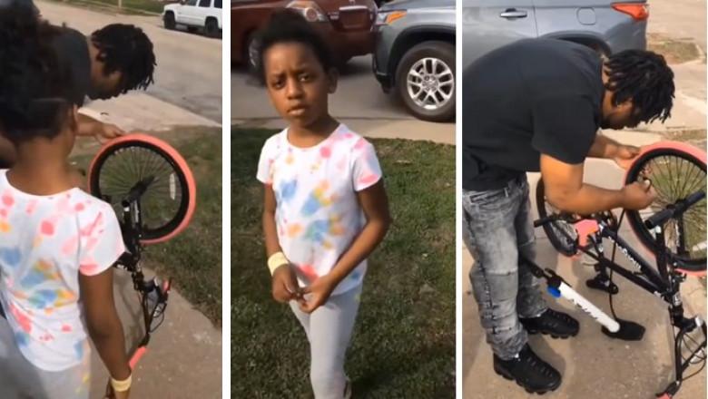 Little girl refuses to call stepfather ‘daddy’, says her real dad is in jail (Video)