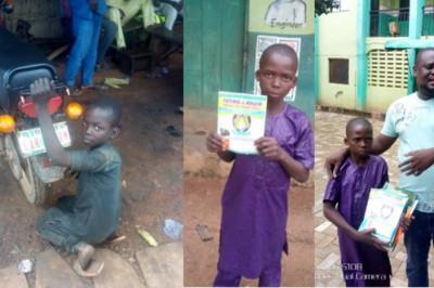 Man stops 13-year-old boy from working as mechanic, enrolls him in school