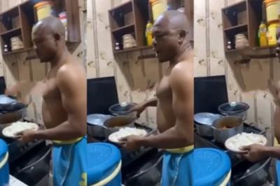 Woman shares video of her hardworking husband ranting because she served him just two pieces of meat (Watch)