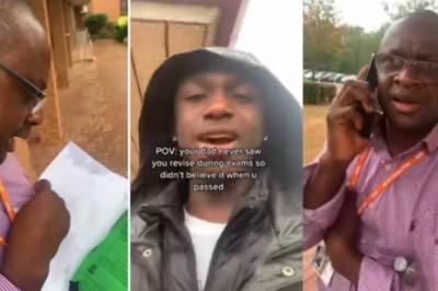 Are you sure this is your result? – Nigerian father reacts after finding out his ‘unserious’ son scored A1 parallel (Video)